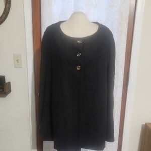 MOONAR Black Women's Fully Lined Carolers Cape/Jacket Size Large NWT